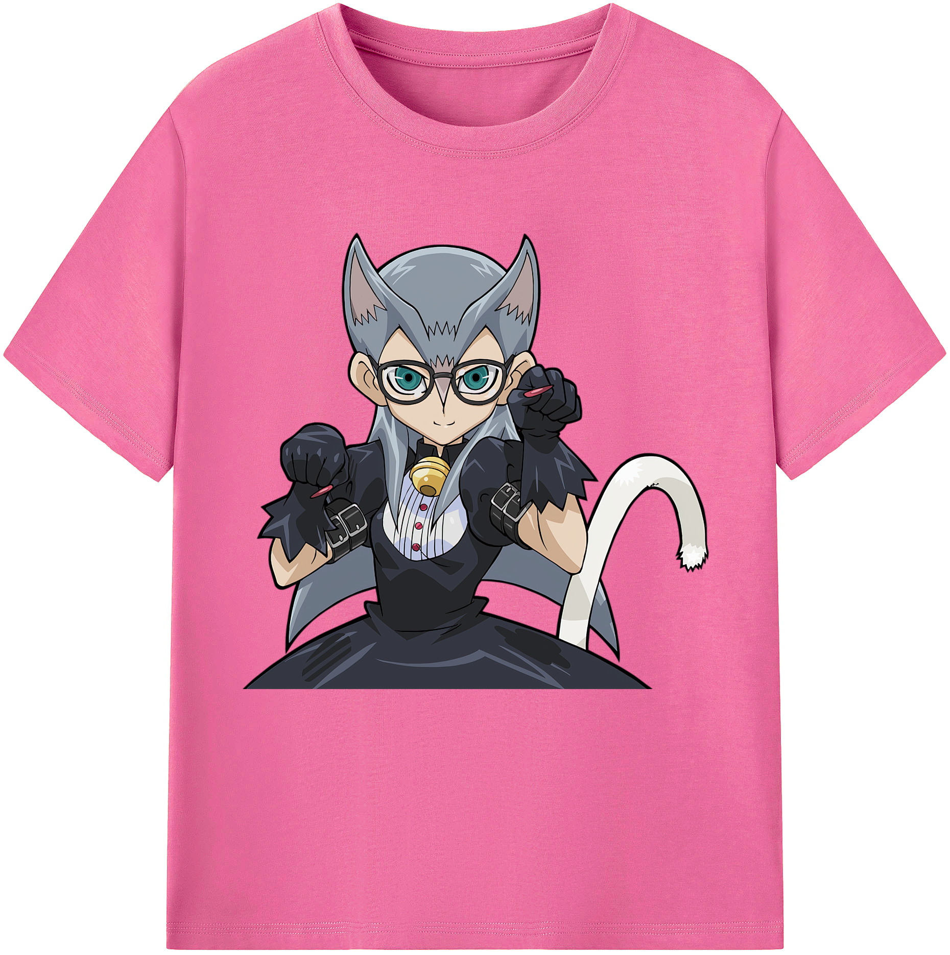 （画像用） 遊☆戯☆王 Yu-Gi-Oh! レディースカジュアルプリントTシャツ（綿100％）